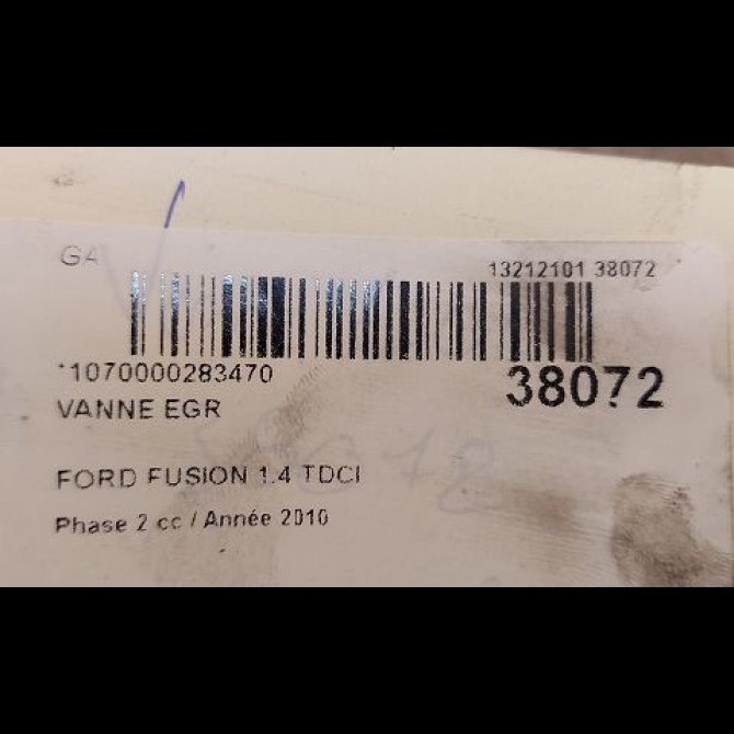 Vanne EGR occasion FORD FUSION Phase 2 10-2005->09-2011 1.4 TDCI 3