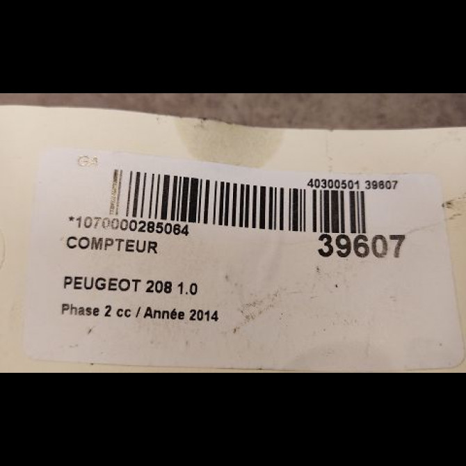 Compteur occasion PEUGEOT 208 Phase 2 04-2015->... 1.0 PURETECH 68ch 3
