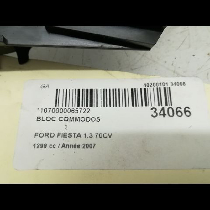 Bloc commodos occasion FORD FIESTA V Phase 2 10-2005->10-2008 1.3i 7