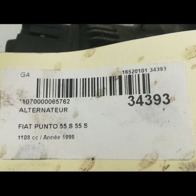 Alternateur occasion FIAT PUNTO I Phase 1 11-1993->10-1999 55 46420960 6