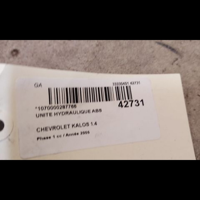 Unité hydraulique ABS occasion CHEVROLET KALOS Phase 1 03-2005->05-2008 1.4 85ch 96470254 3