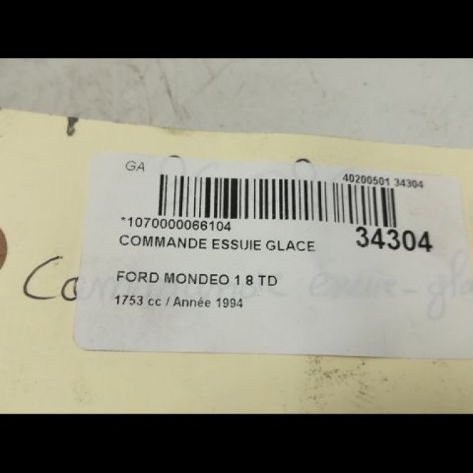 Commande essuie glace occasion FORD MONDEO I Phase 1 01-1993->09-1996 1.8 TD 4