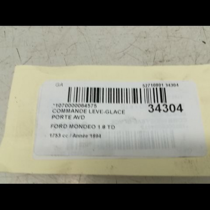 Commande lève-glace porte avant droite occasion FORD MONDEO I Phase 1 01-1993->09-1996 1.8 TD 3