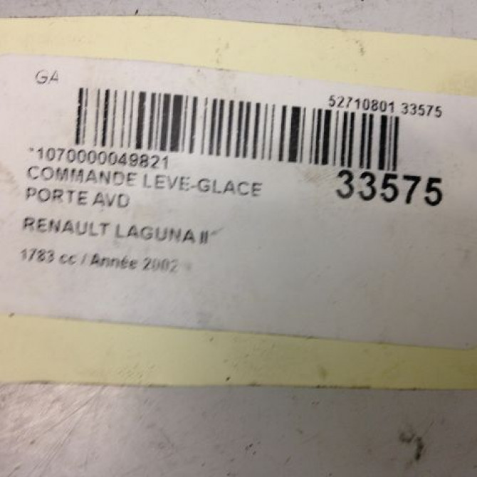 Commande lève-glace porte avant droite occasion RENAULT LAGUNA II Phase 1 11-2000->03-2005 1.6 16v 8200167232 4