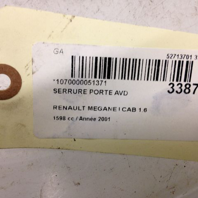 Serrure porte avd occasion RENAULT MEGANE I Phase 2 03-1999->06-2003 1.6 16v 7701470456 4