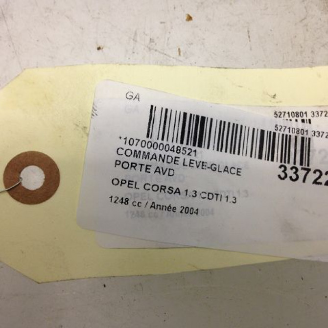 Commande lève-glace porte avant droite occasion OPEL CORSA III Phase 2 08-2003->09-2006 1.3 CDTI 24411032 3