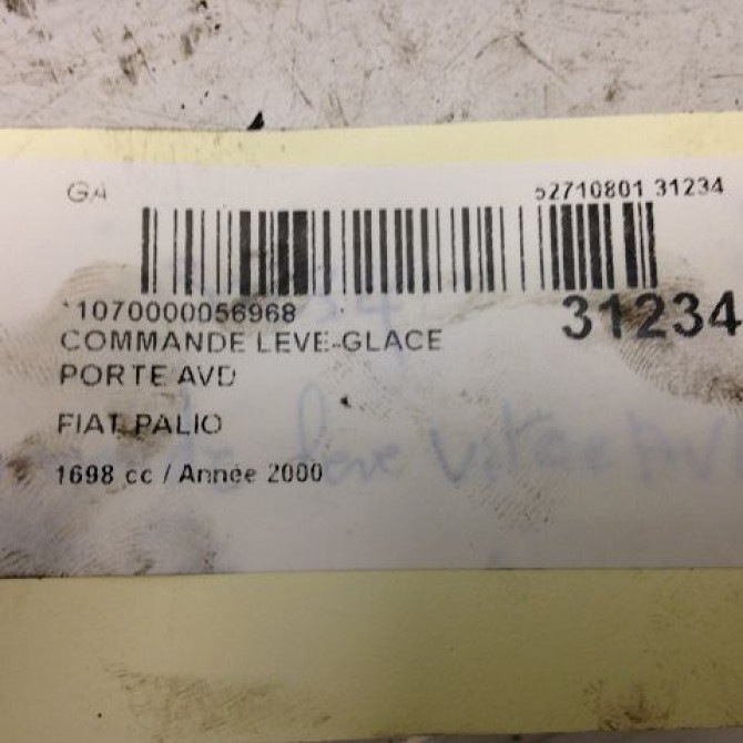 Commande lève-glace porte avant droite occasion FIAT PALIO Phase 1 03-1998->12-2002 4