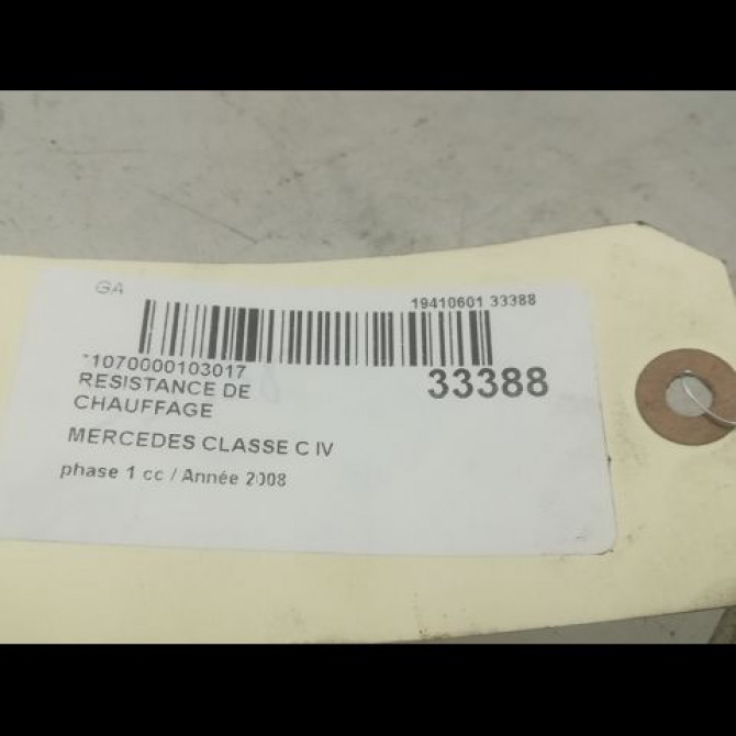 Resistance de chauffage occasion MERCEDES CLASSE C IV phase 1 02-2014->... C220 170ch 2048300461 3