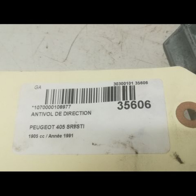 Antivol de direction occasion PEUGEOT 405 Phase 1 07-1987->06-1992 1.9 416240 3