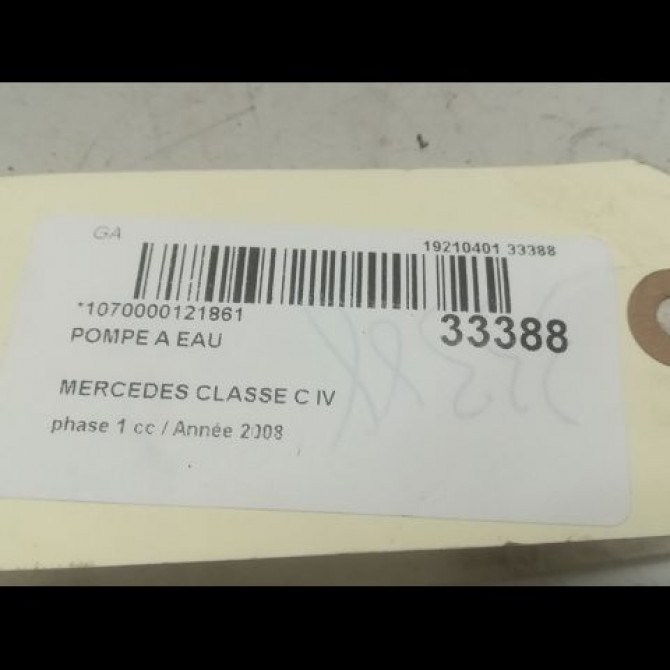 Pompe a eau occasion MERCEDES CLASSE C IV phase 1 02-2014->... C220 170ch 6462000301 4