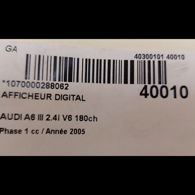Afficheur digital occasion AUDI A6 III Phase 1 05-2004->10-2008 2.4i V6 180ch 3