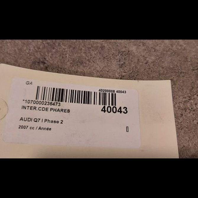 Interrupteur commande de phares occasion AUDI Q7 I Phase 2 04-2009->04-2015 3