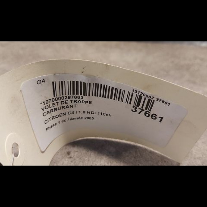 Volet de trappe carburant occasion CITROEN C4 I Phase 1 11-2004->07-2008 1.6 HDi 110ch 1517C1 3