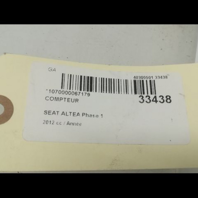 Compteur occasion SEAT ALTEA Phase 2 XL 08-2010->11-2012 2.0 TDI 140ch 1P0920850N 4