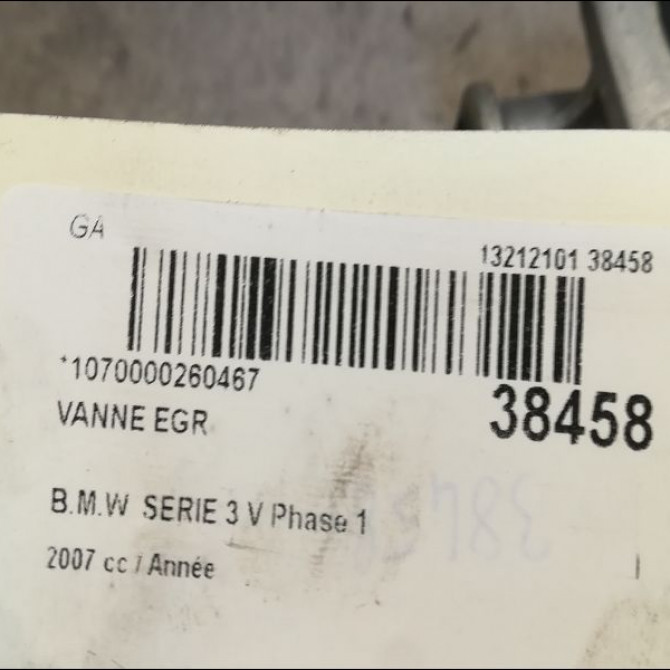 Vanne EGR occasion B.M.W. SERIE 3 V Phase 1 03-2005->09-2008 11717804382 3