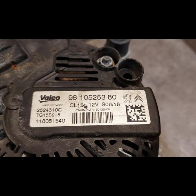 Alternateur occasion PEUGEOT 208 Phase 2 04-2015->... 1.6 BLUE HDI 75ch 3