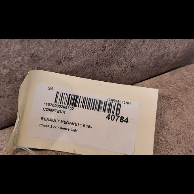 Compteur occasion RENAULT MEGANE I Phase 2 03-1999->06-2003 1.6 16v 8200038779 3