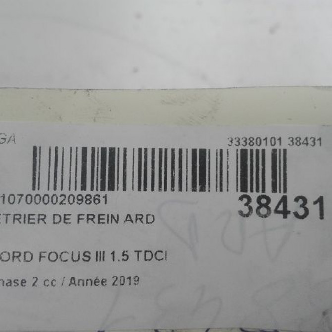 Etrier de frein arrière droit occasion FORD FOCUS IV 2307824 3