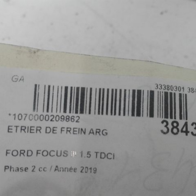 Etrier de frein arrière gauche occasion FORD FOCUS IV 2307828 3