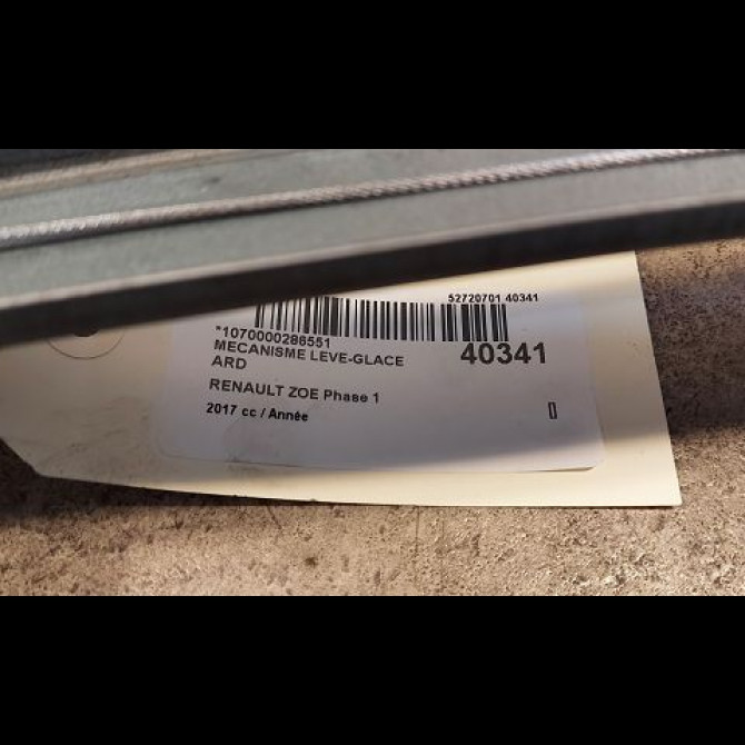 Mecanisme leve-glace arrière droit occasion RENAULT ZOE Phase 1 10-2012->... 3