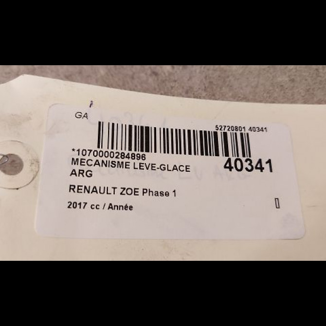 Mecanisme leve-glace arrière gauche occasion RENAULT ZOE Phase 1 10-2012->... 3