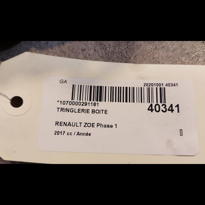 Tringlerie boite occasion RENAULT ZOE Phase 1 10-2012->... 3