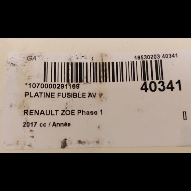Platine fusible av occasion RENAULT ZOE Phase 1 10-2012->... 3