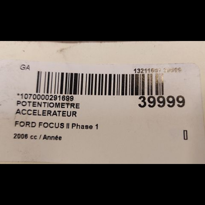 Potentiometre accelerateur occasion FORD FOCUS II Phase 1 09-2004->12-2007 3