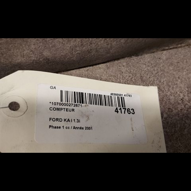Compteur occasion FORD KA I Phase 1 10-1996->10-2008 1.3i 1060310 3