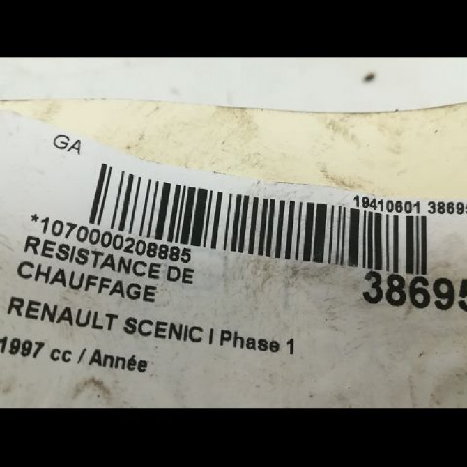 Resistance de chauffage occasion RENAULT SCENIC I Phase 1 09-1996->08-1999 7701040562 3