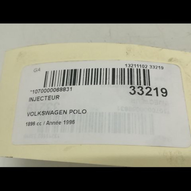 Injecteur occasion VOLKSWAGEN POLO III Phase 1 10-1994->11-1999 1.9 D 68130202F 4