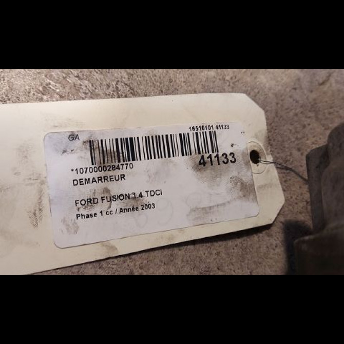 Démarreur occasion FORD FUSION Phase 1 09-2002->10-2005 1.4 TDCI 4