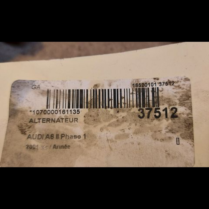 Alternateur occasion AUDI A6 II Phase 1 06-1997->07-2001 3
