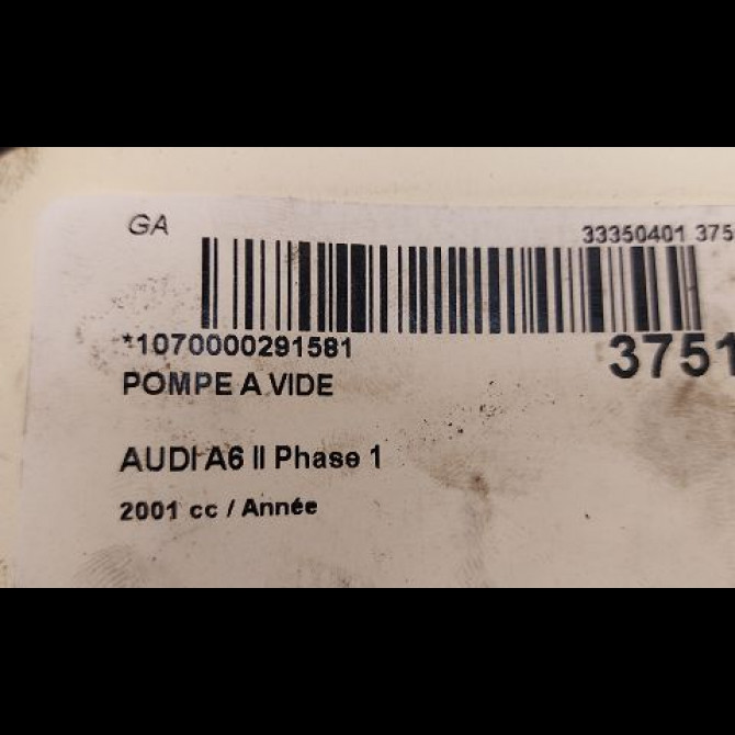Pompe a vide occasion AUDI A6 II Phase 1 06-1997->07-2001 59145100B 3