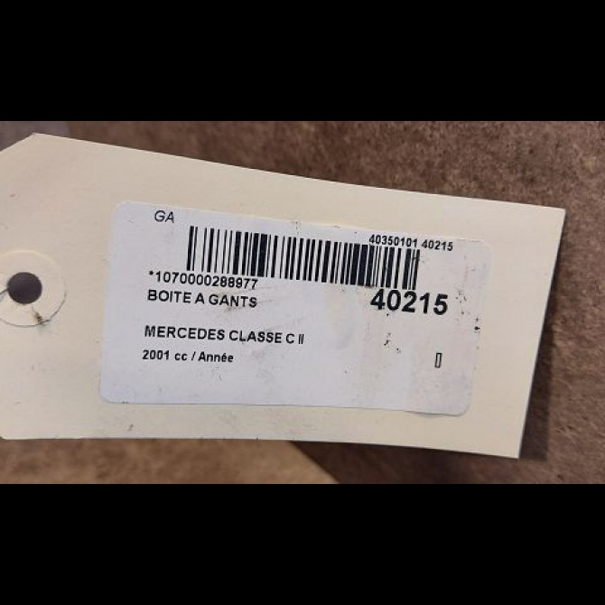 Boite à gants occasion MERCEDES CLASSE C II Phase 1 05-2000->03-2004 2036802991 3