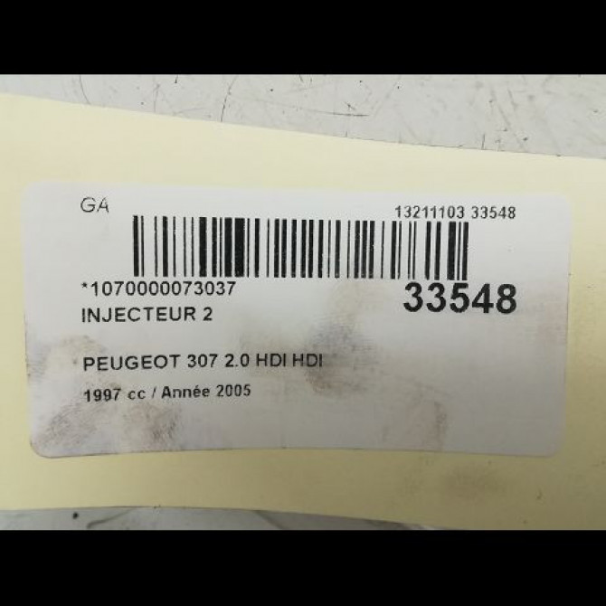 occasion PEUGEOT 307 Phase 1 04-2001->06-2005 1.4 HDI 8v 70ch 4