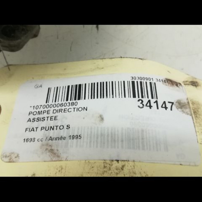 Pompe direction assistee occasion FIAT PUNTO I Phase 1 11-1993->10-1999 D S 46410955 4