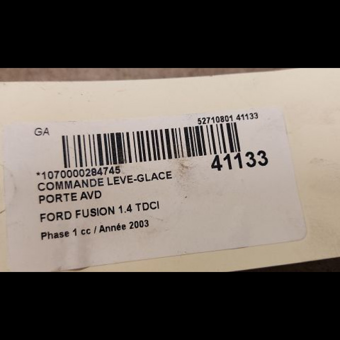 Commande lève-glace porte avant droite occasion FORD FUSION Phase 1 09-2002->10-2005 1.4 TDCI 3