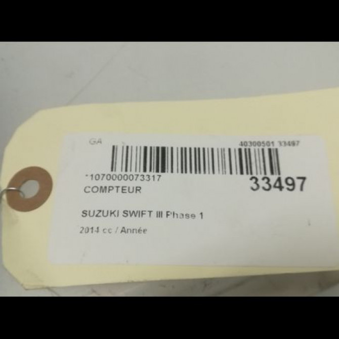 Compteur occasion SUZUKI SWIFT IV Phase 1 09-2010->... 1.2 VVT 94ch 3410068LB4 4