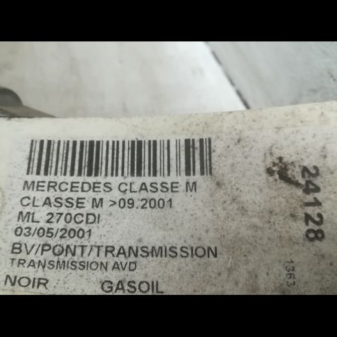 Transmission avant droite occasion MERCEDES CLASSE ML I Phase 1 01-1998->09-2001 1633300501 4