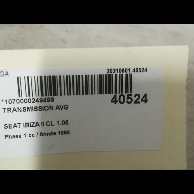 Transmission avant gauche occasion SEAT IBIZA II Phase 1 05-1993->04-1996 CL 1.05 4