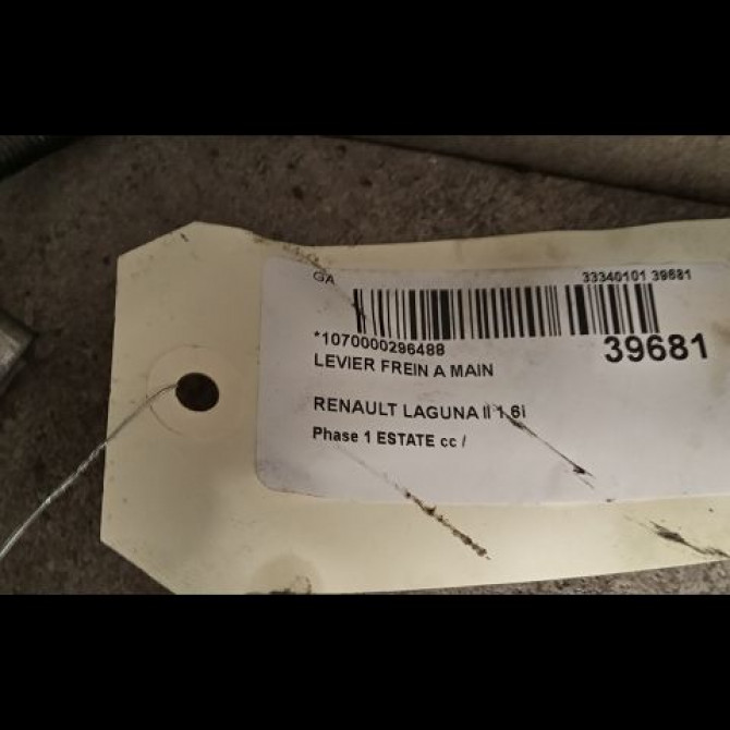 Levier frein a main occasion RENAULT LAGUNA II Phase 1 04-1995->04-1999 1.6i 107ch 8200702531 2