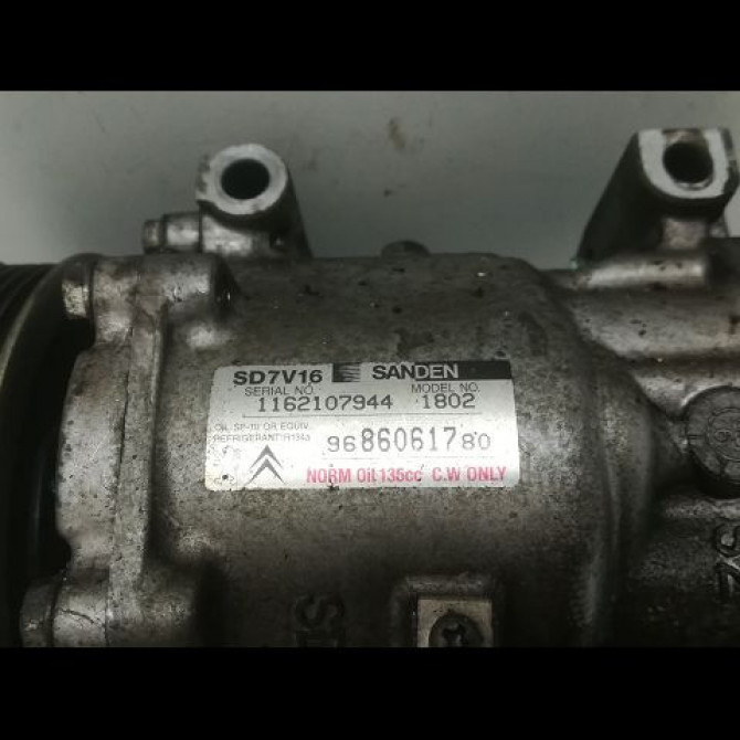 Compresseur air conditionne occasion CITROEN XSARA PICASSO Phase 2 02-2004->12-2010 1.6 HDI 92 ch 6453YJ 4