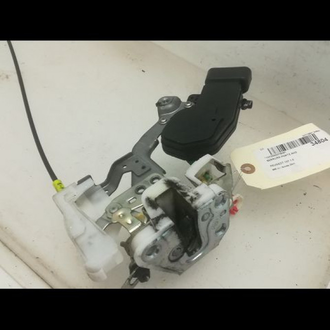 Serrure porte avg occasion PEUGEOT 107 Phase 2 01-2009->01-2012 1.0i 70ch 12v 9135T2 2