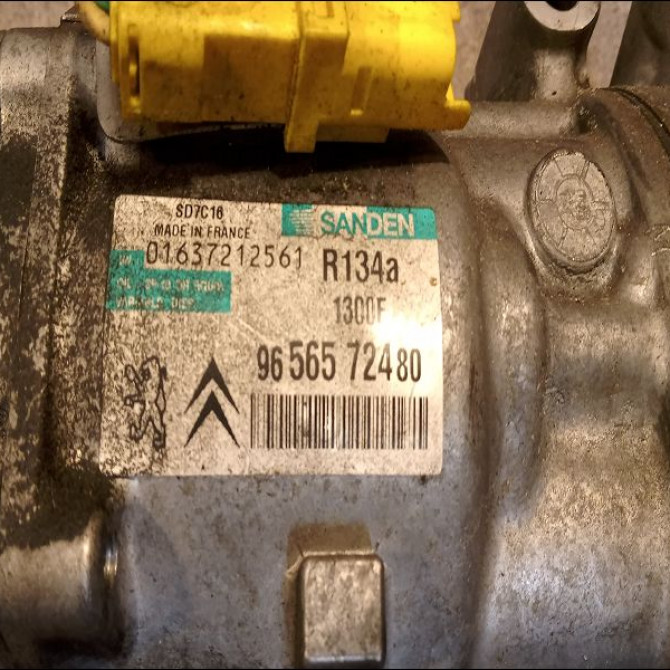 Compresseur air conditionne occasion CITROEN C5 I Phase 2 09-2004->06-2008 1.8i 125ch 6453RA 3