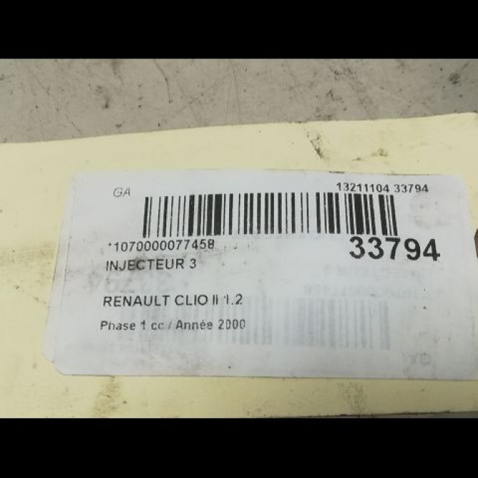 occasion RENAULT CLIO II Phase 1 03-1998->06-2001 1.2 3