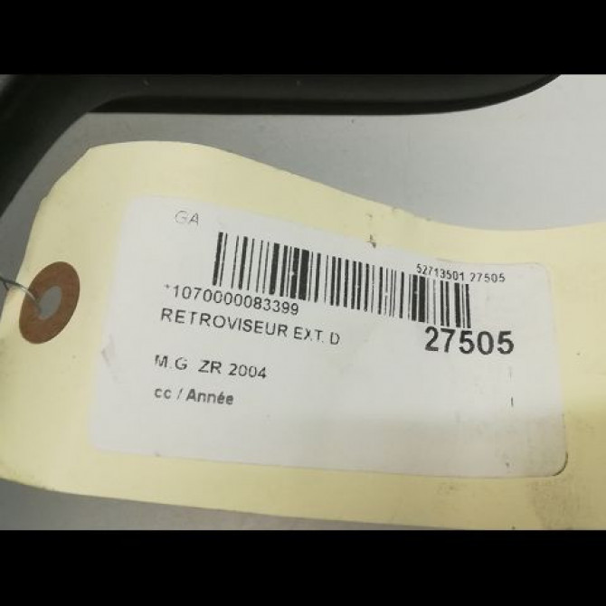 Retroviseur exterieur manuel droit occasion M.G. ZR 3