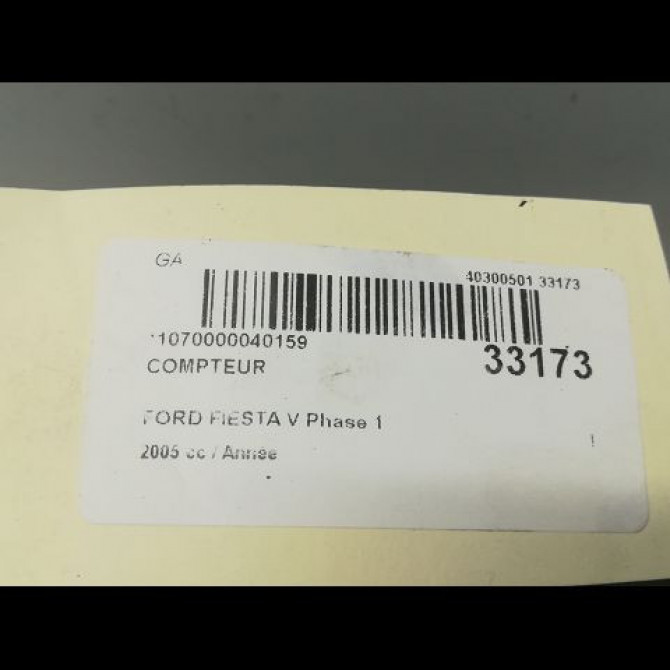 Compteur occasion FORD FIESTA V Phase 1 09-2002->10-2005 1382462 4