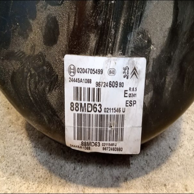 Servo-frein occasion CITROEN DS3 Phase 1 04-1995->04-1999 1.6 E-HDI 90ch 2