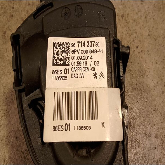 Potentiometre accelerateur occasion CITROEN DS3 Phase 1 04-1995->04-1999 1.6 E-HDI 90ch 3